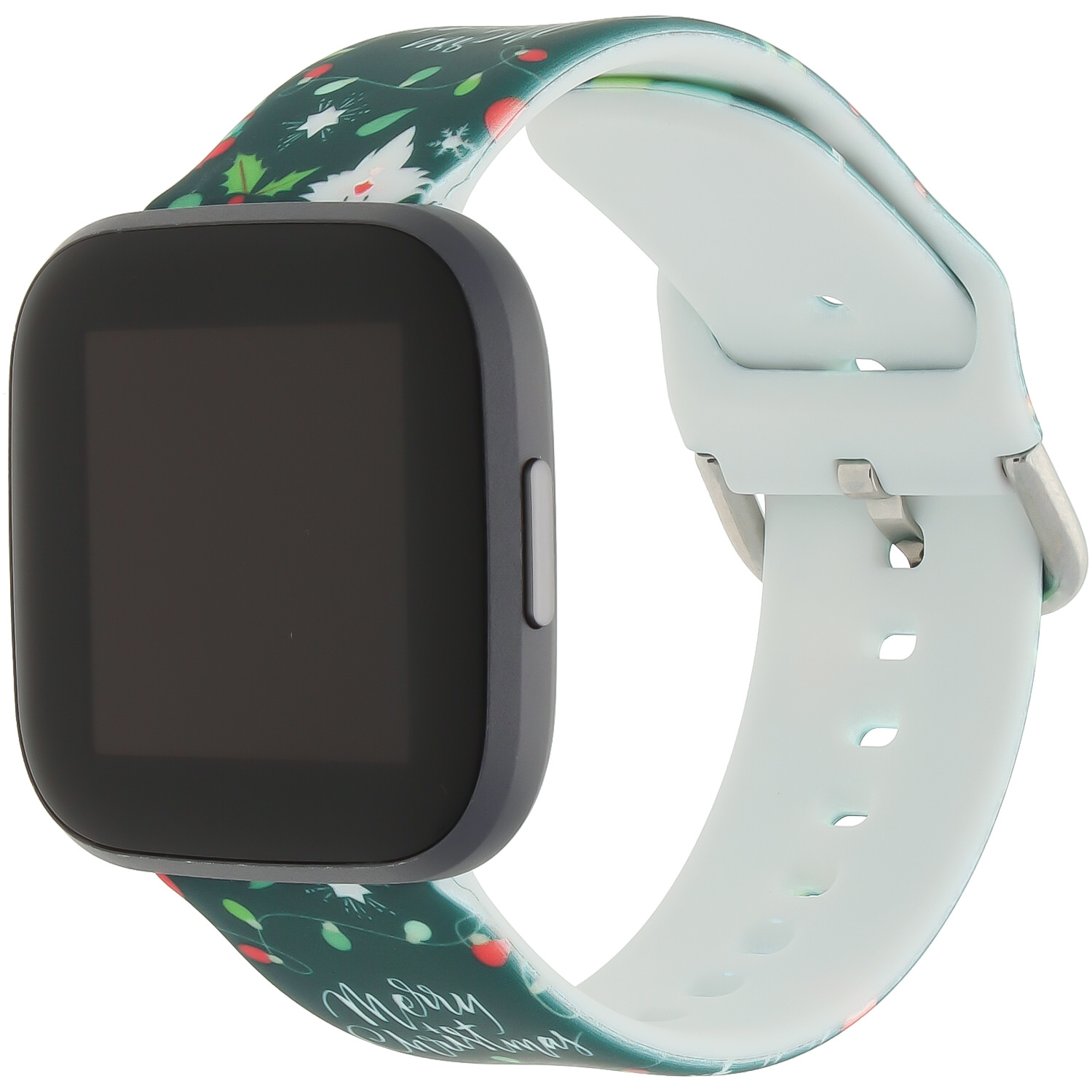 Fitbit Versa Print Sport Strap - Christmas Dark Green