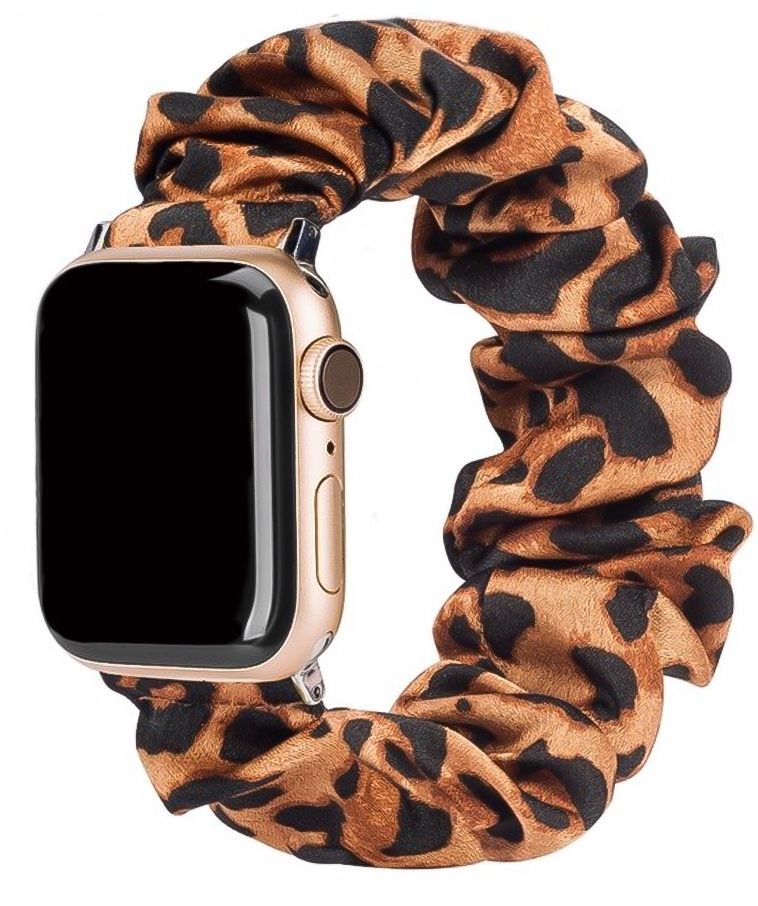 Apple Watch Nylon Scrunchie Strap - Panther Brown