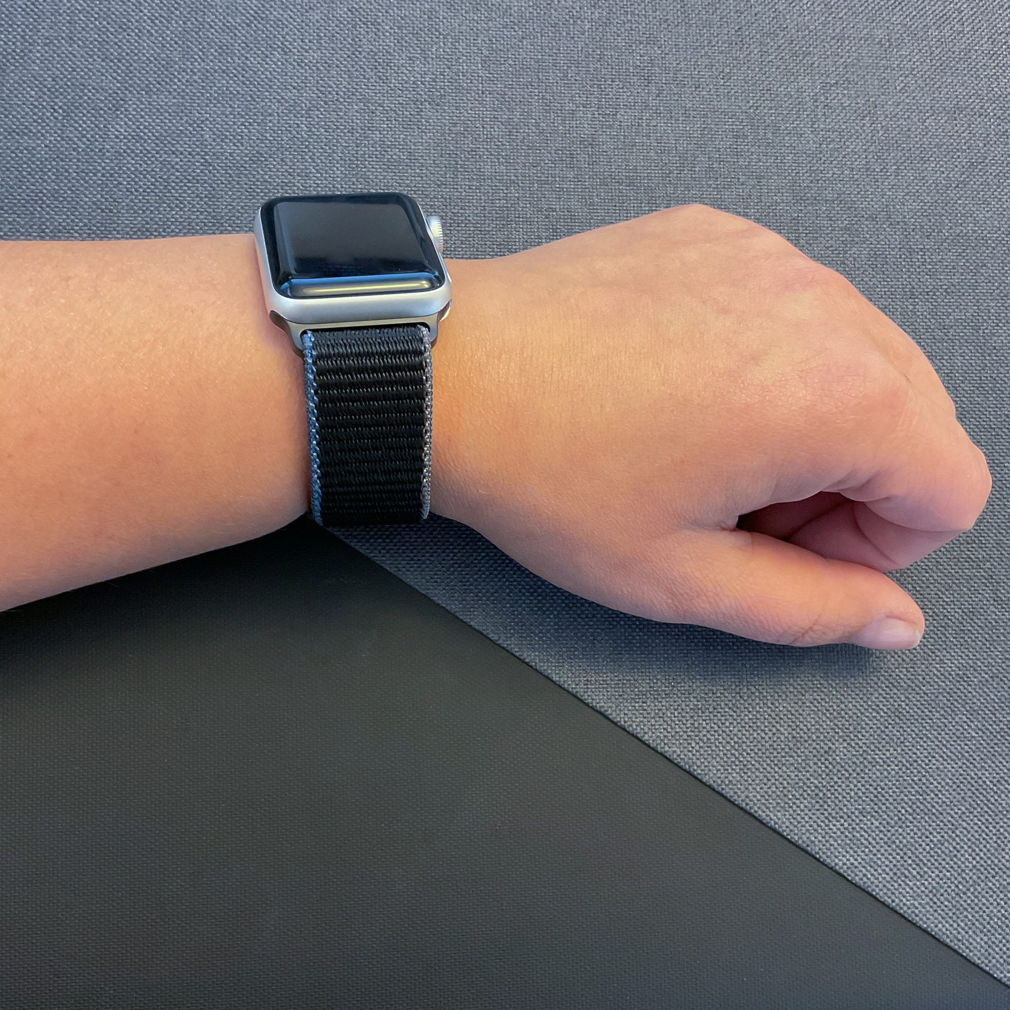 Apple Watch Nylon Sport Loop Strap - Charcoal