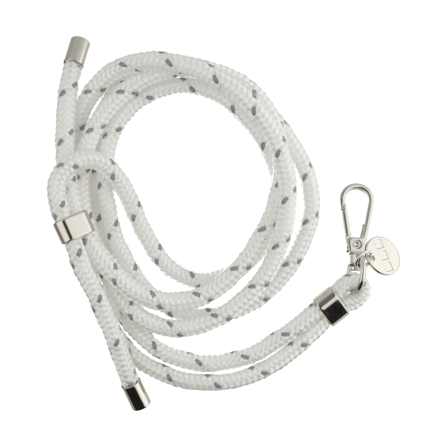 Cell phone chains Longa - white - silver