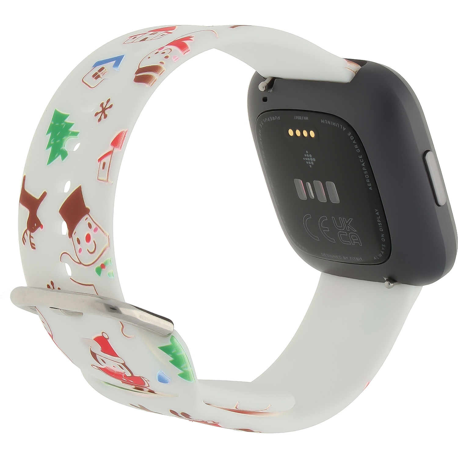 Fitbit Versa Print Sport Strap - Christmas Snowman White