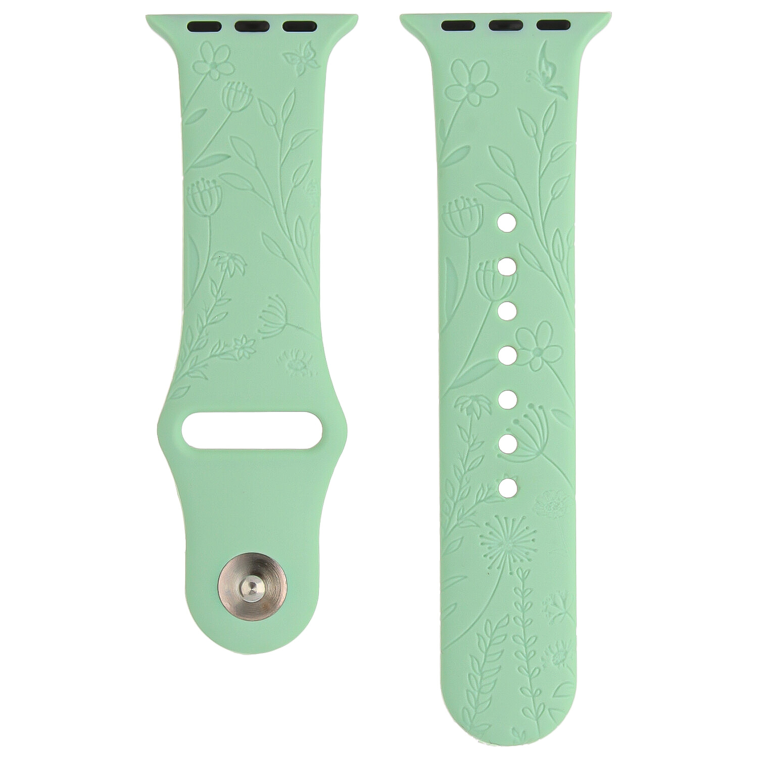 Apple Watch Print Sport Strap - Floral Green