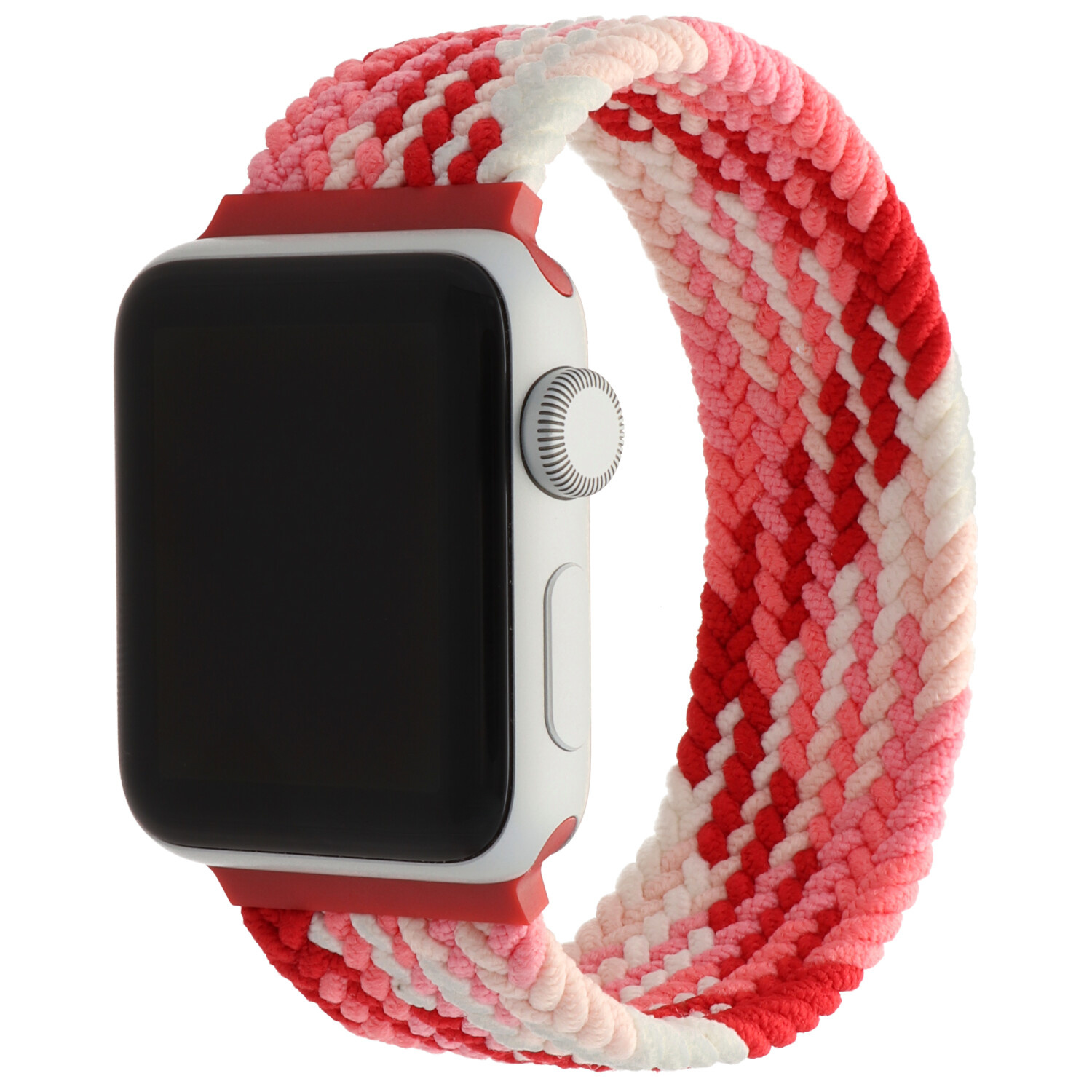 Apple Watch Nylon Braided Solo Loop Strap - Strawberry