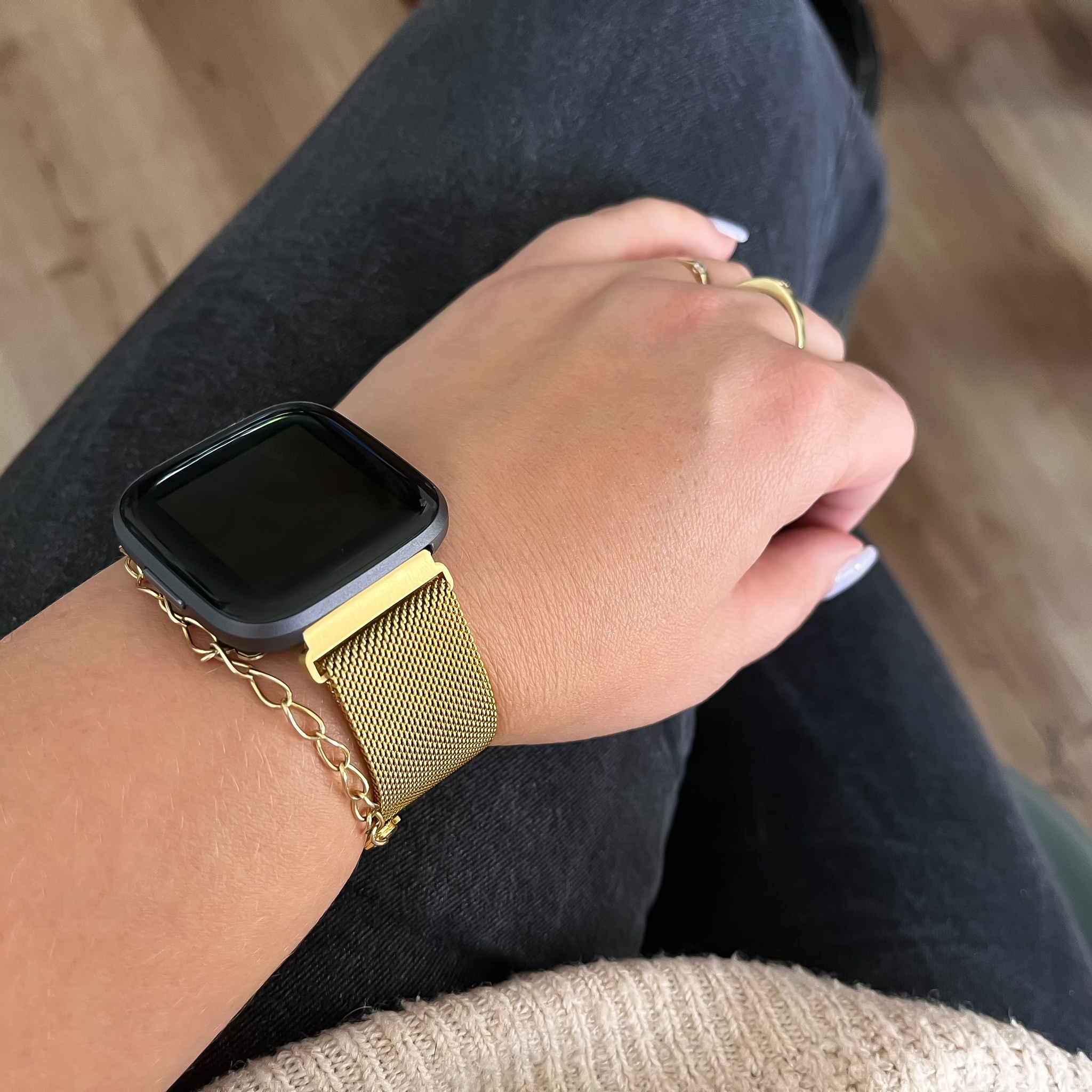 Fitbit Versa Milanese Strap - Gold