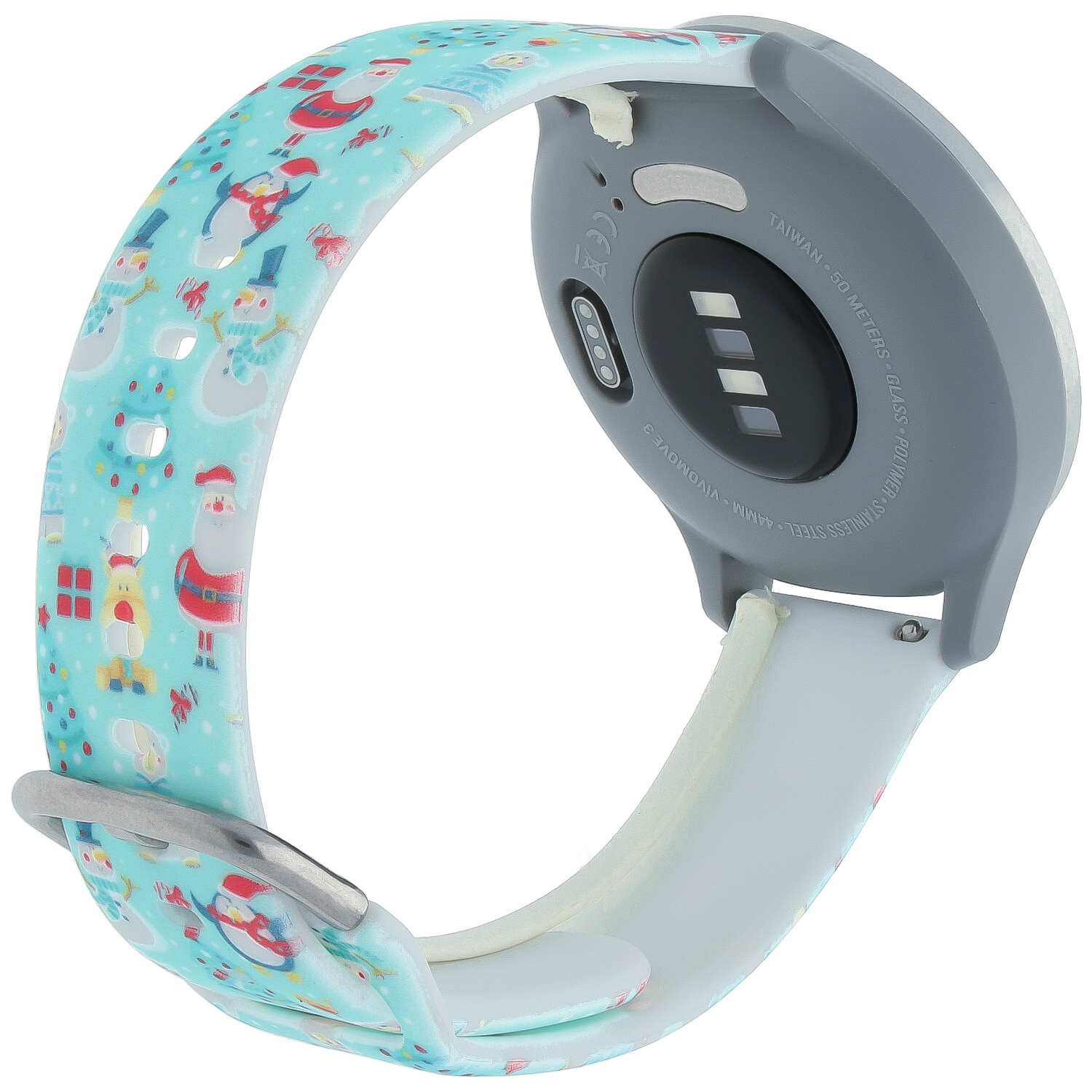 Samsung Galaxy Watch Print Sport Strap - Christmas Green