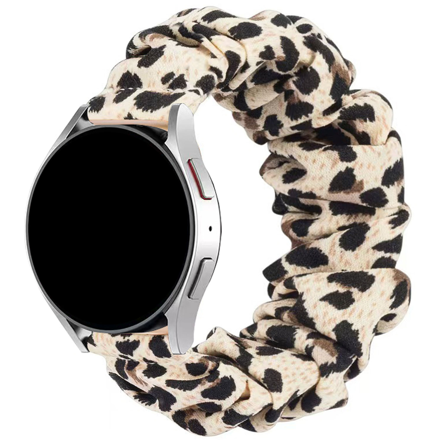 Samsung Galaxy Watch 6 Nylon Scrunchie Straps - White