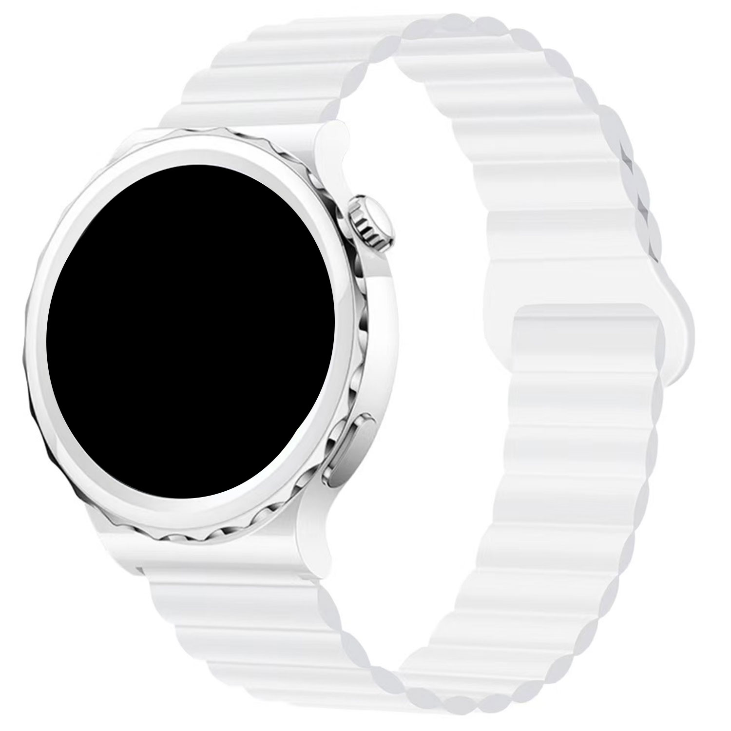 Samsung Galaxy Watch 4 Classic Magnetic Silicone Strap - White