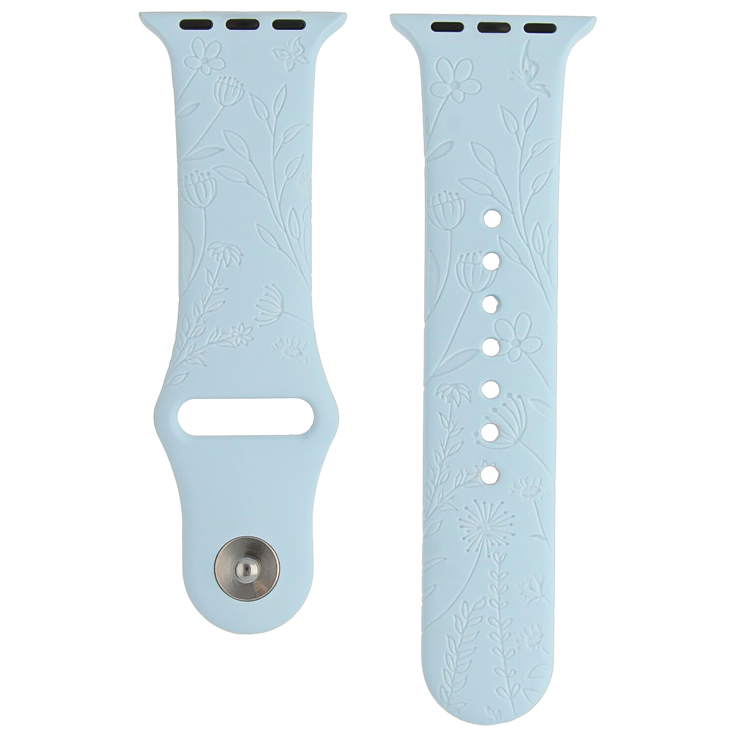 Apple Watch Print Sport Strap - Floral Blue