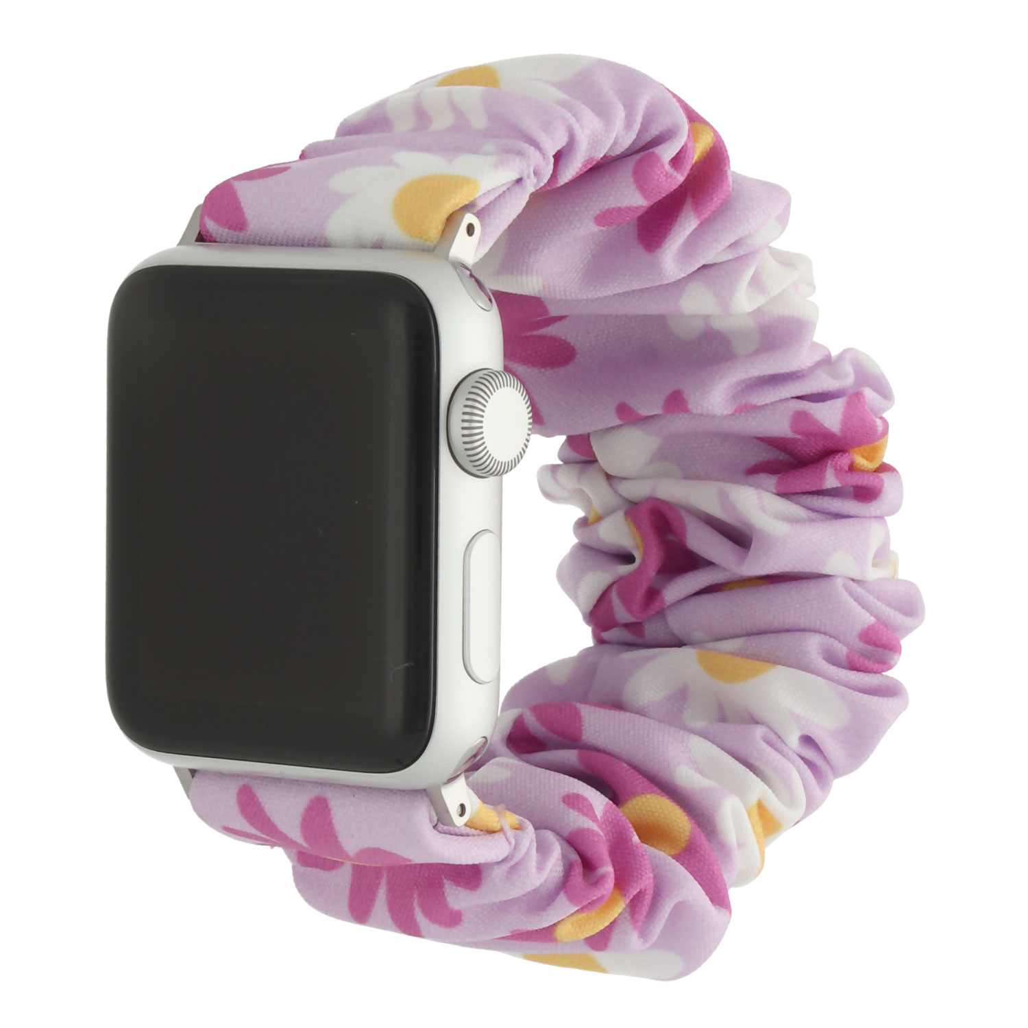 Apple Watch Nylon Scrunchie Strap - Flower Purple