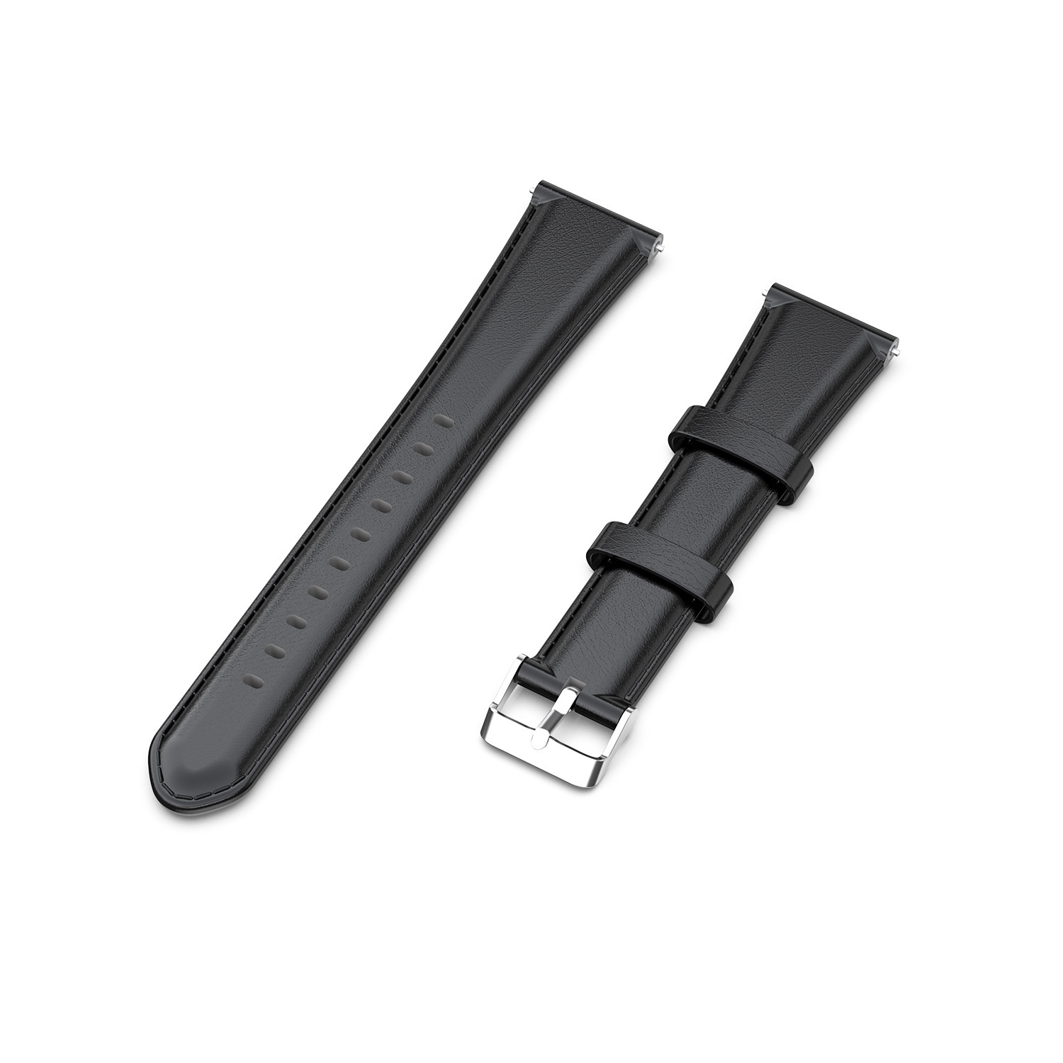 Polar Ignite Leather Strap - Black