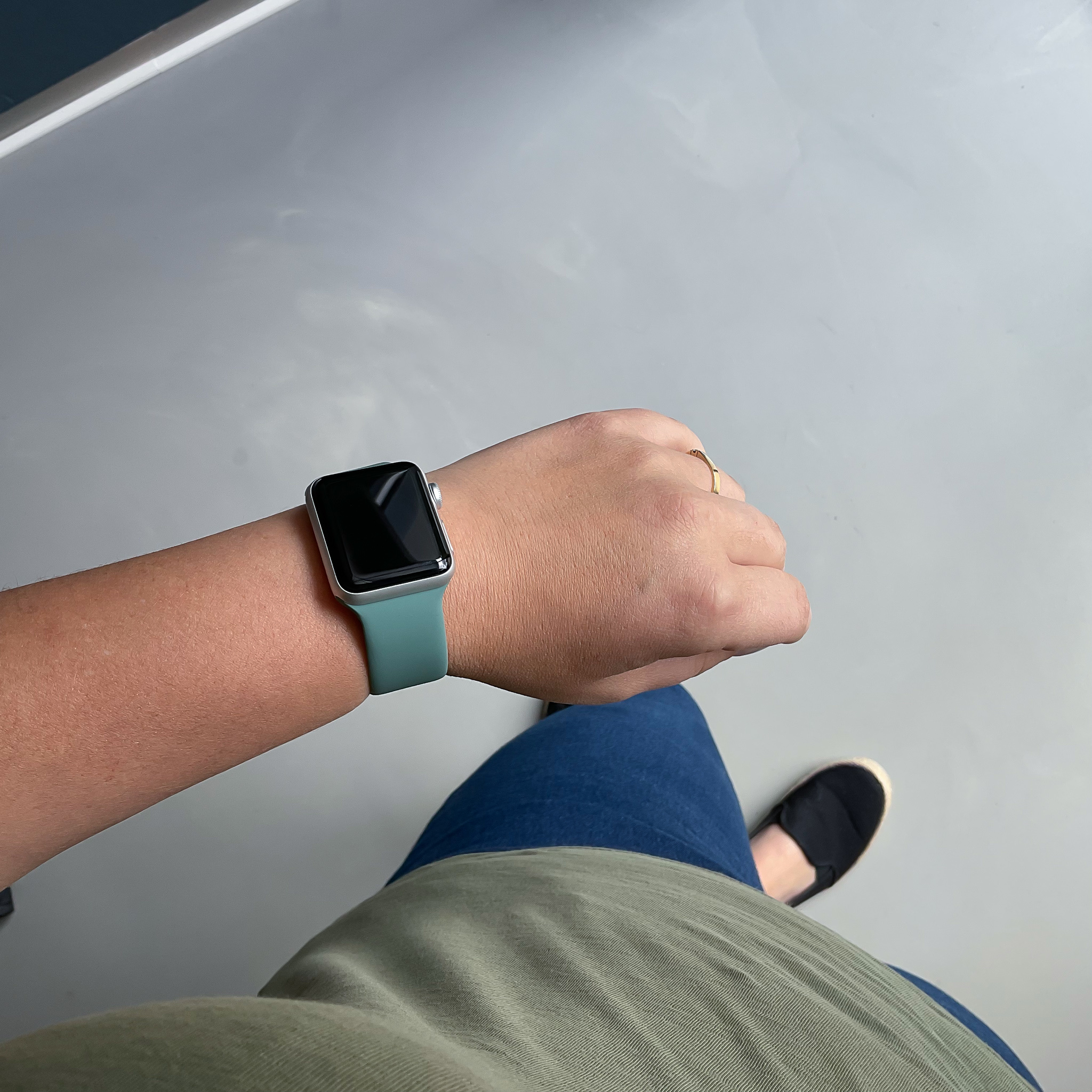 Apple Watch Sport Solo Strap - Pine Green