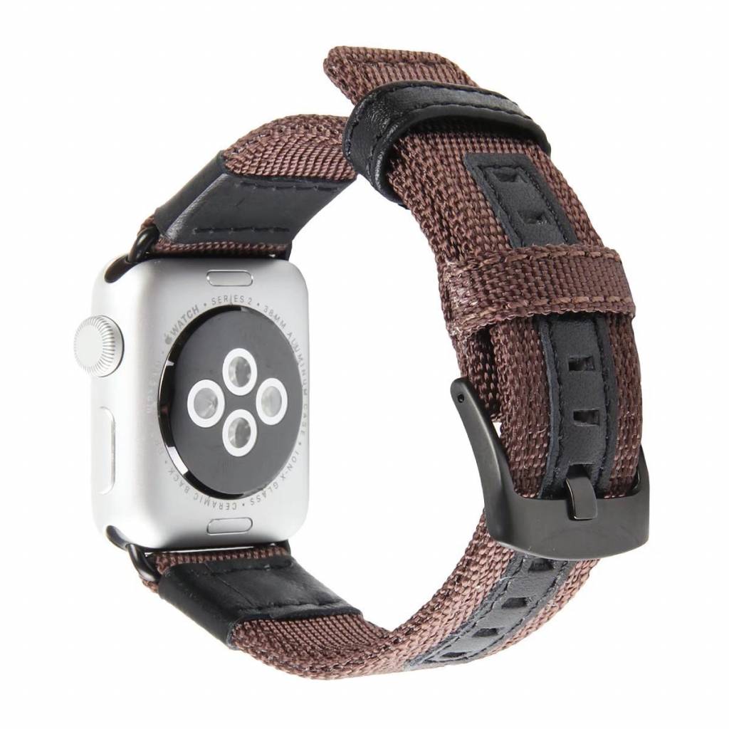 Apple Watch Nylon Military Strap - Brown