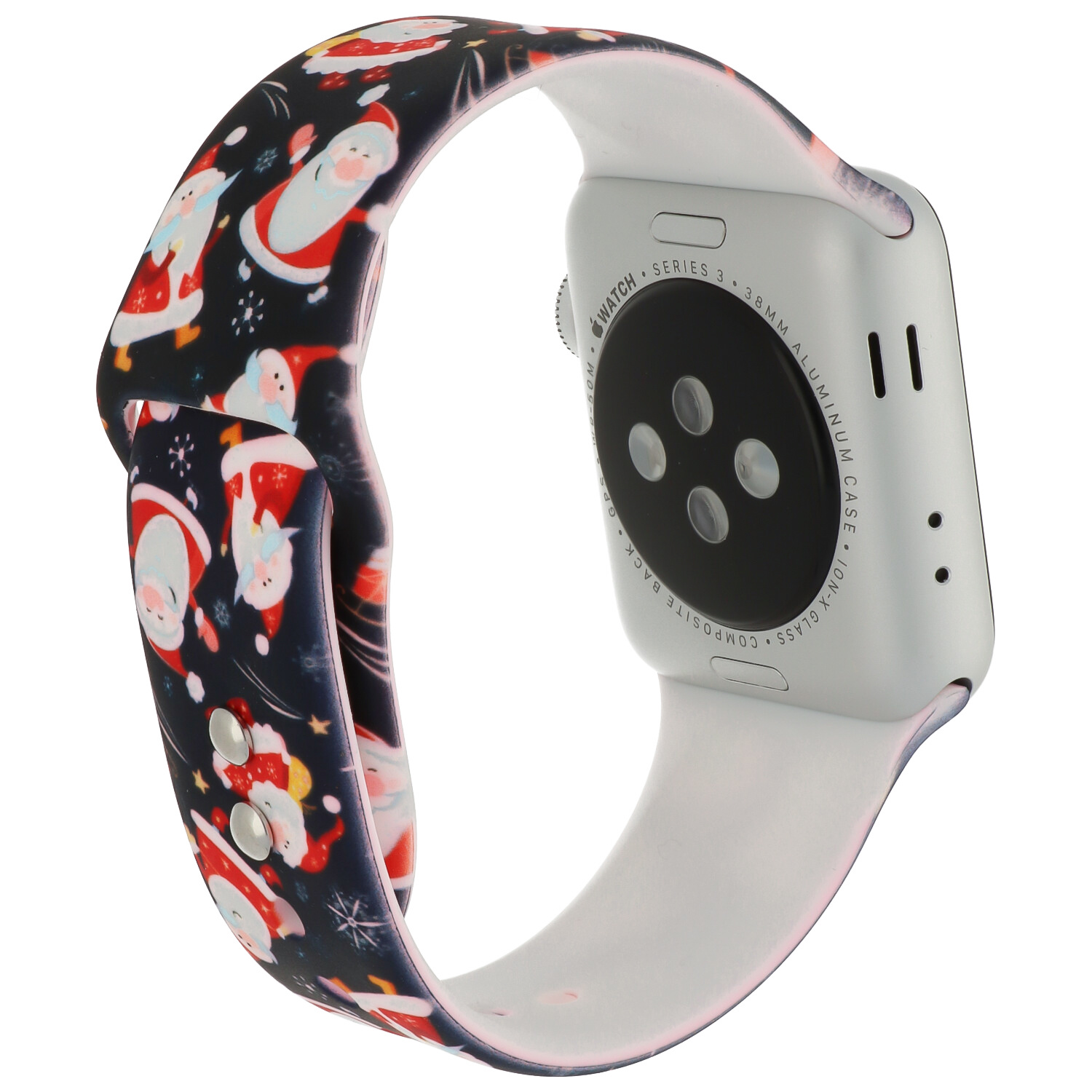 Apple Watch Print Sport Strap - Christmas Santa Dark Blue