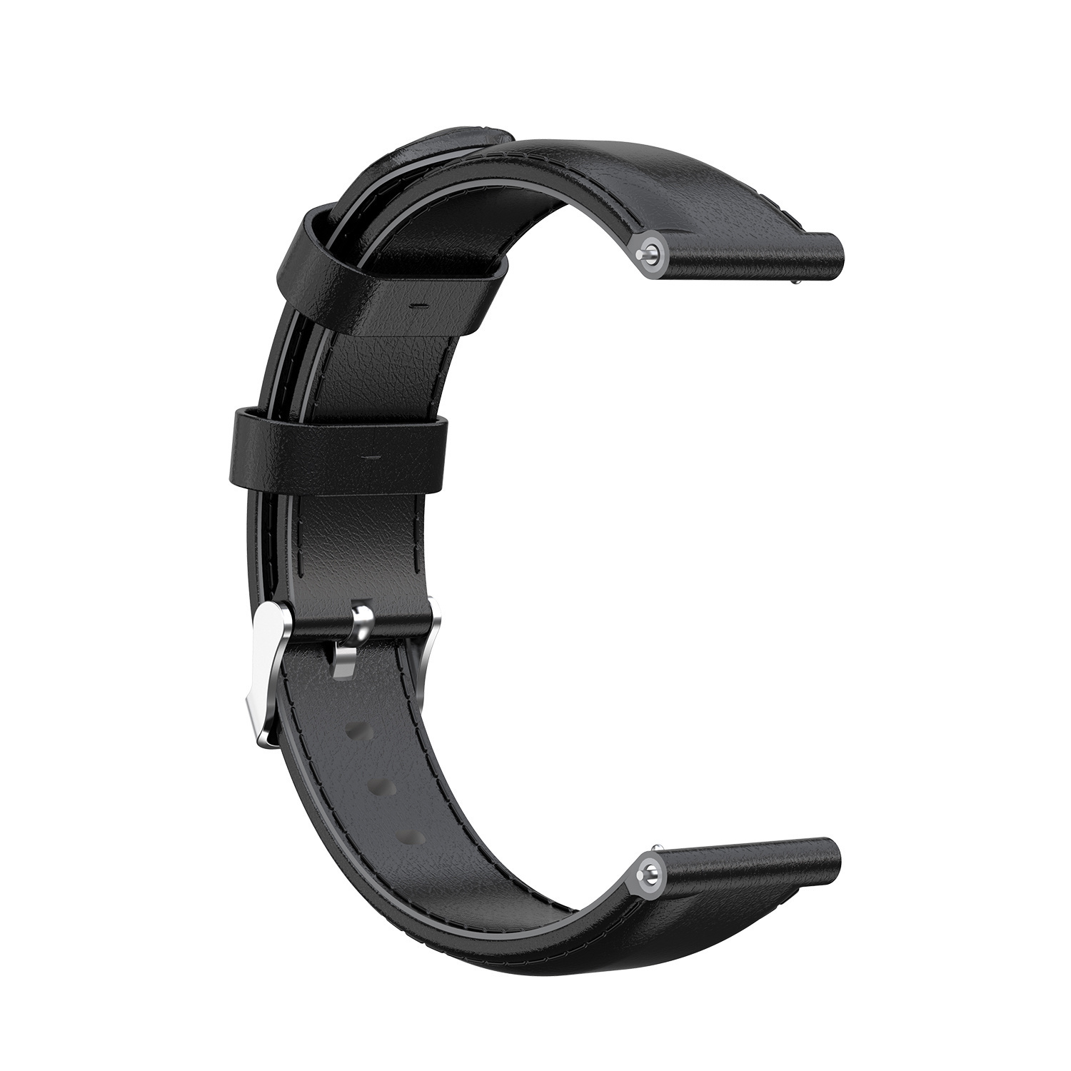 Polar Ignite Leather Strap - Black