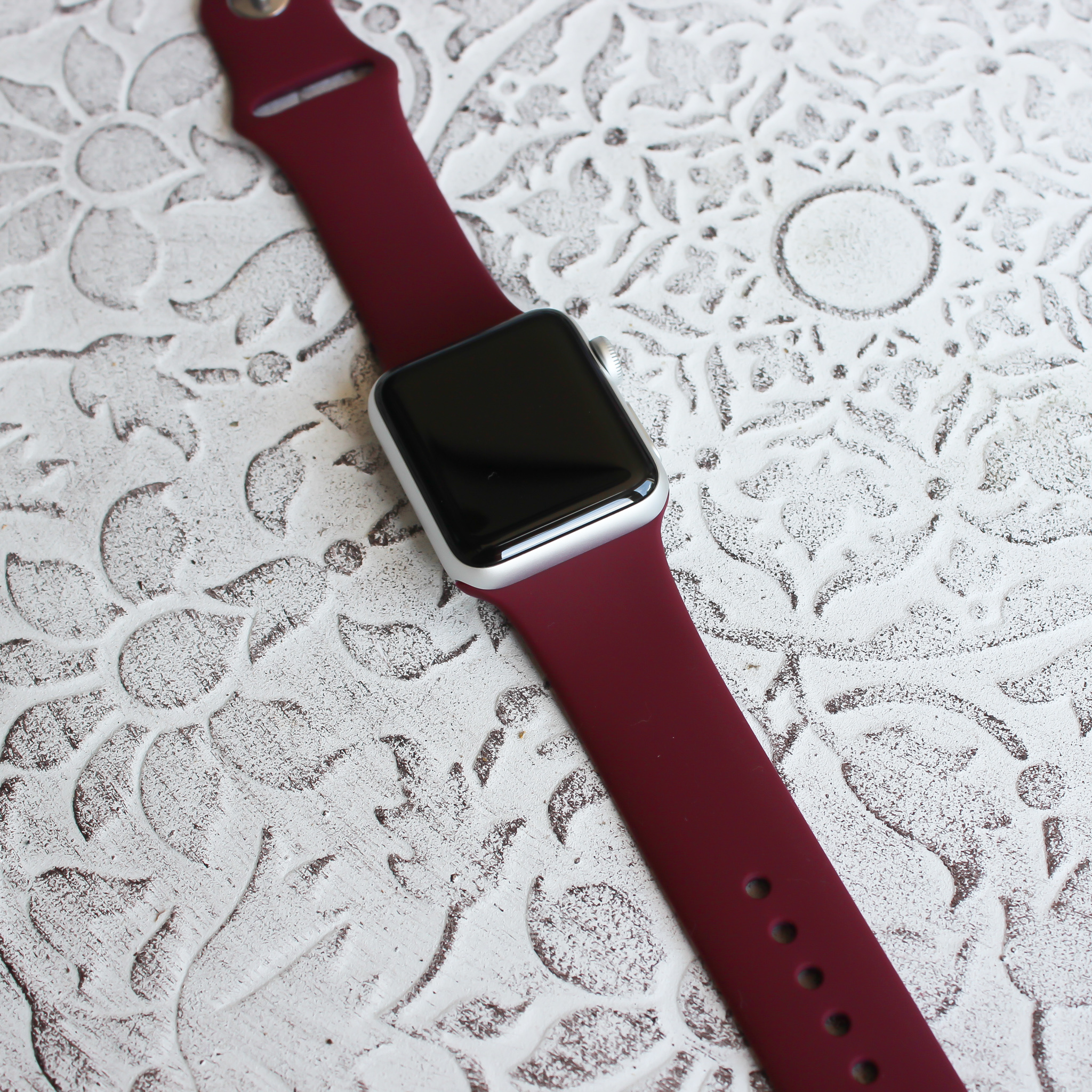 Apple Watch Sport Strap - Wine Red