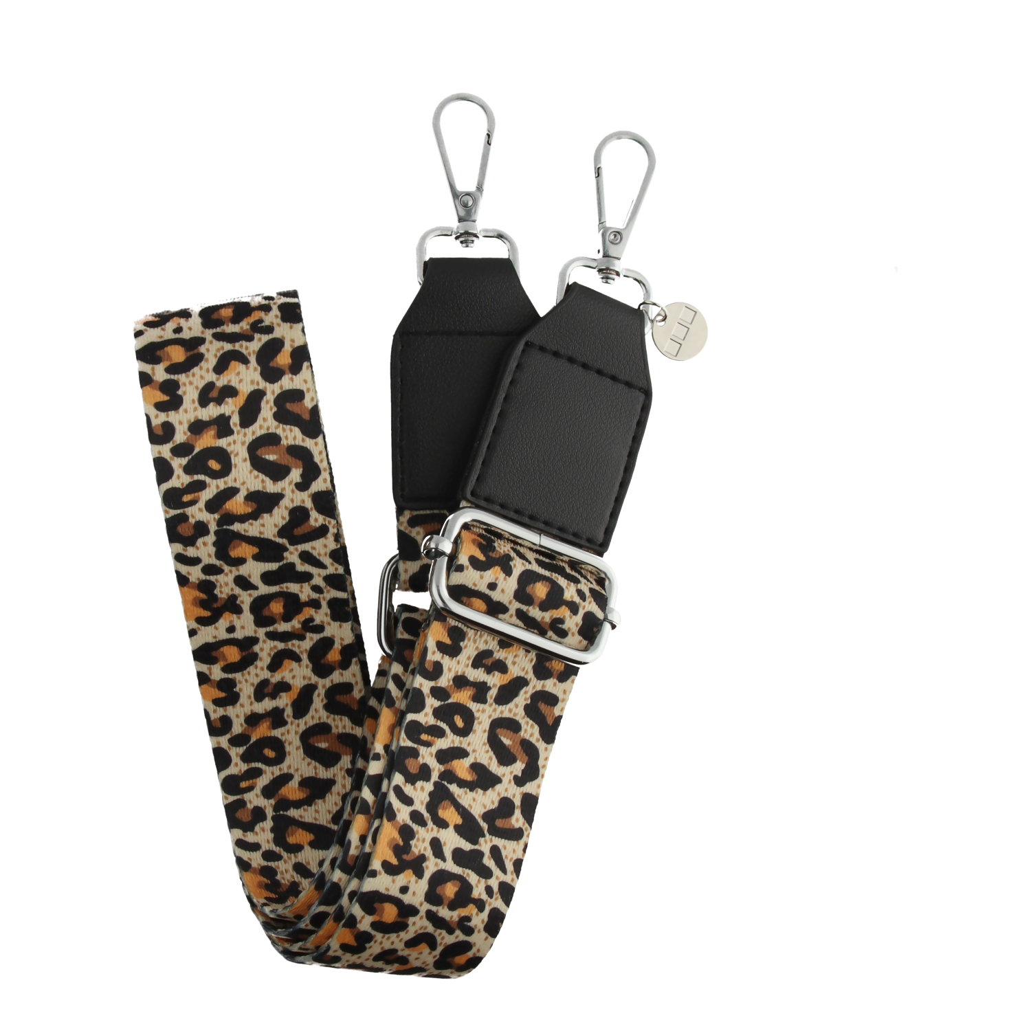 Cell phone chains Bagstrap - leopard - silver