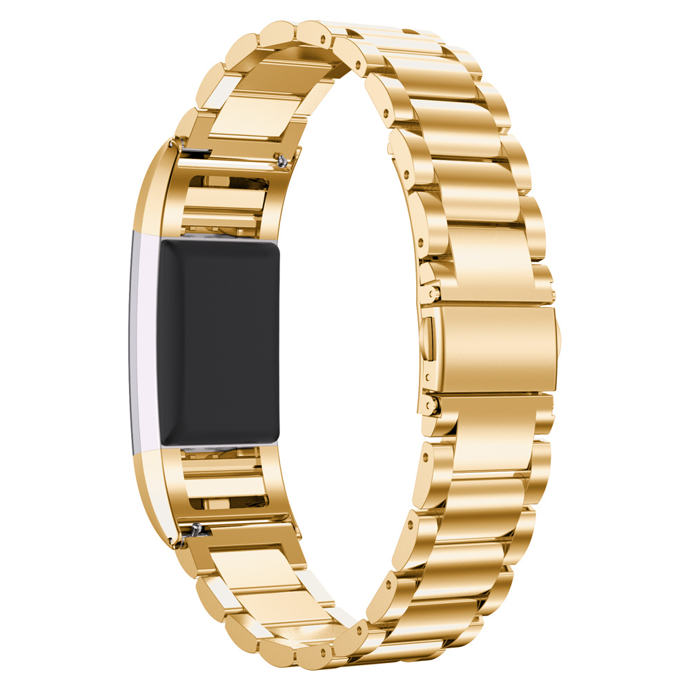 Fitbit Charge 2 Beaded Steel Link Strap - Gold