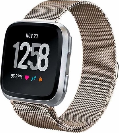 Fitbit Versa Milanese Strap - Champagne