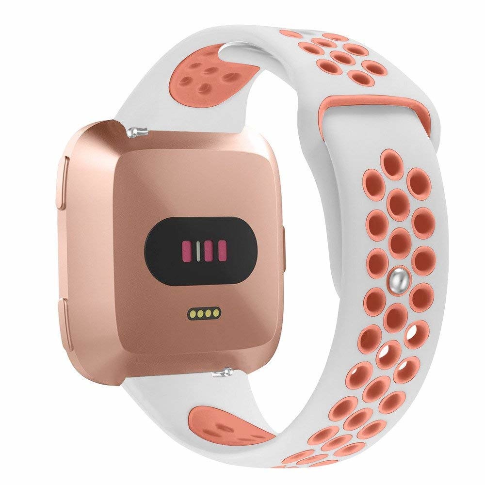 Fitbit Versa Double Sport Strap - White Pink