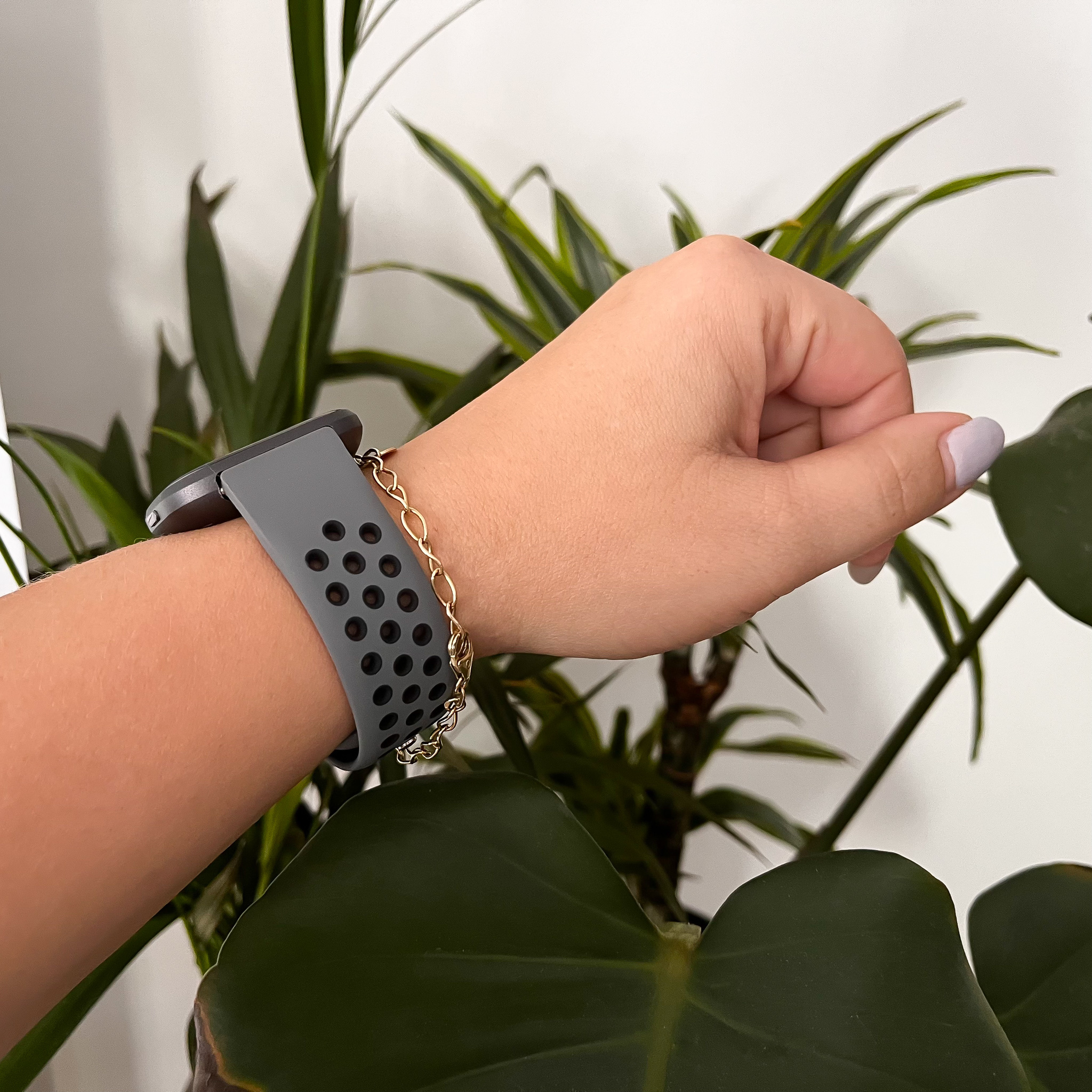 Fitbit Versa Double Sport Strap - Grey Black