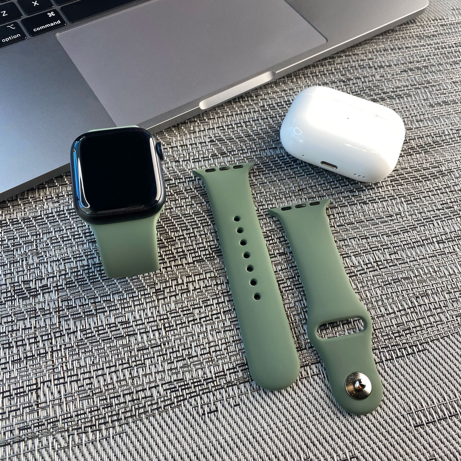 Apple Watch Sport Strap - Olive Green