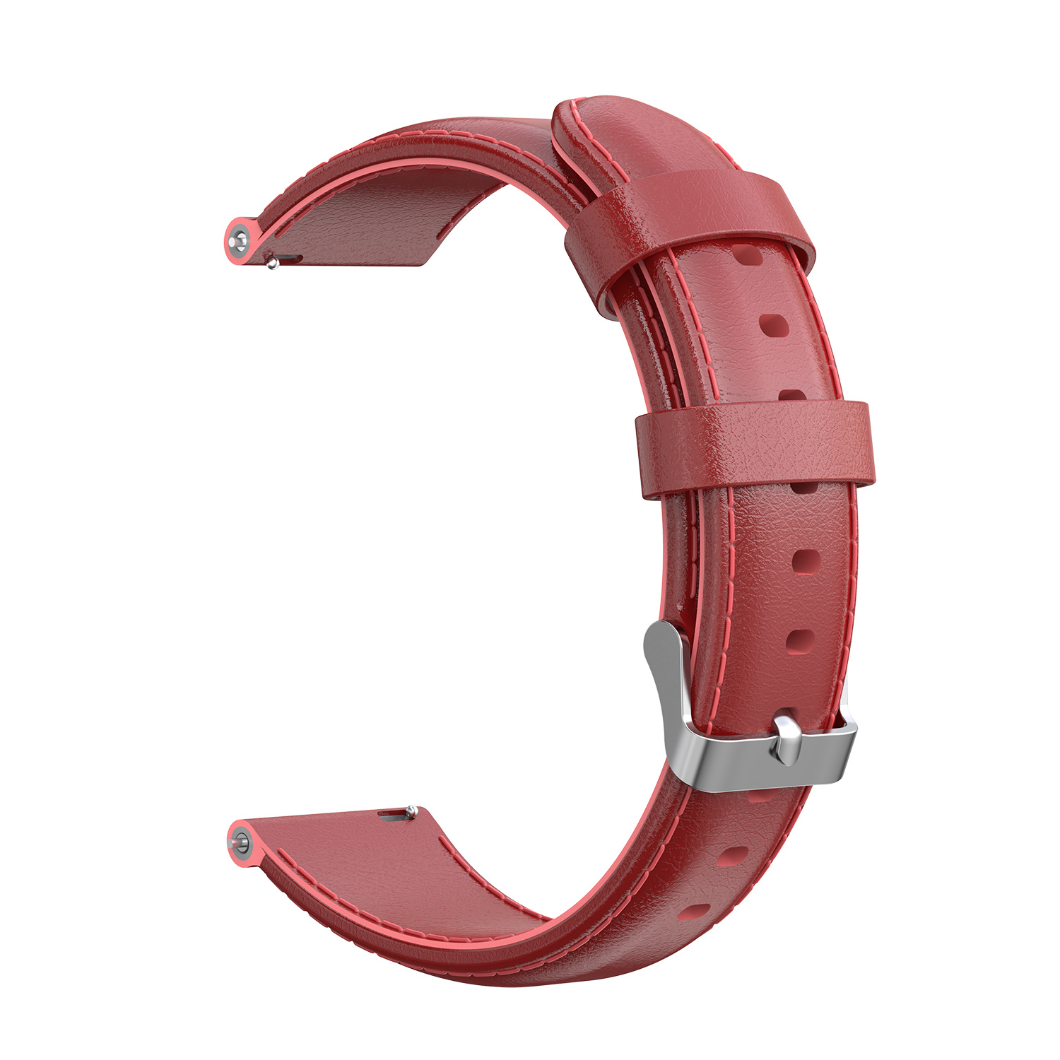 Garmin Vivoactive / Vivomove Leather Strap - Red