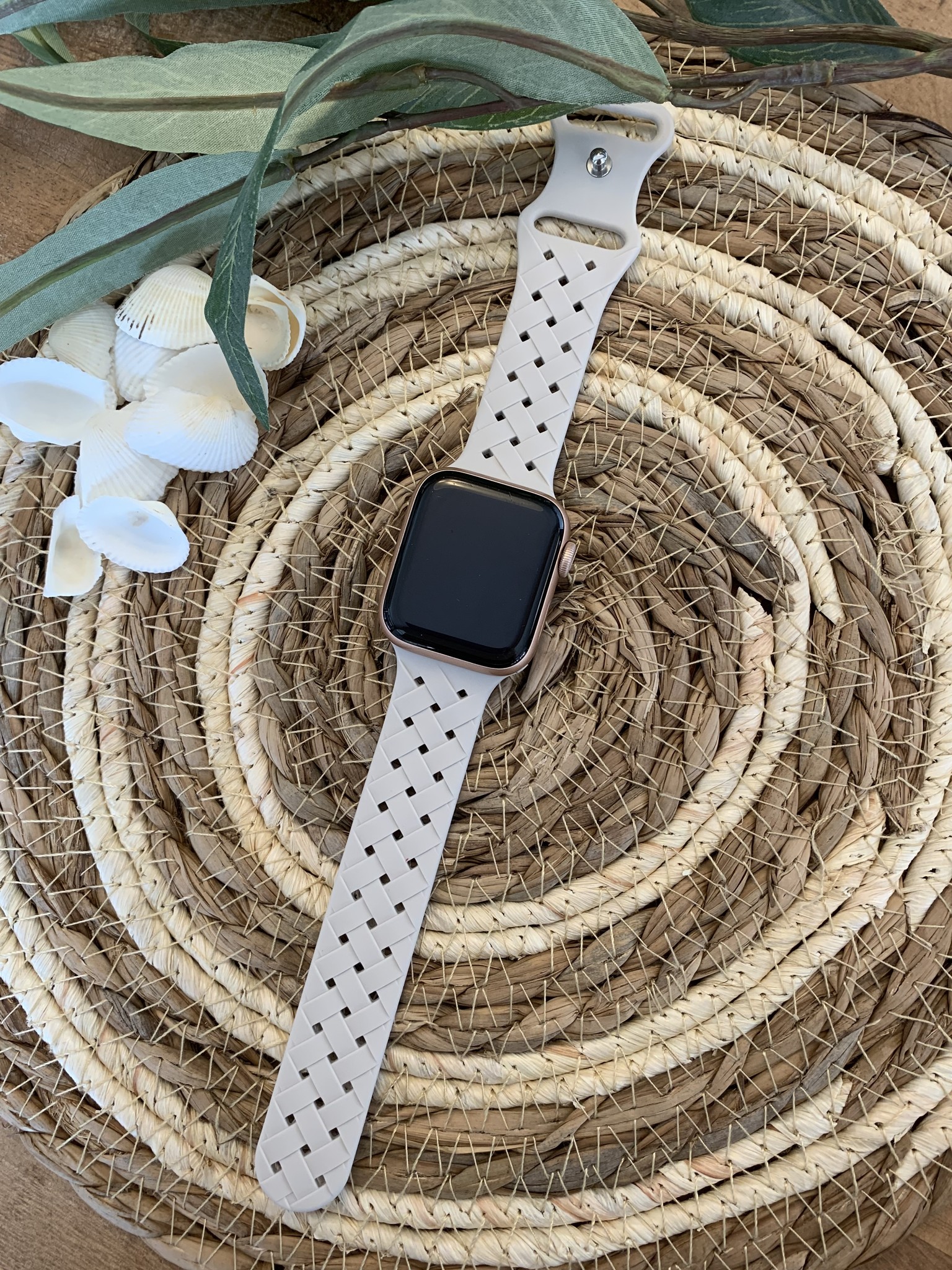 Apple Watch Sport Braided Strap - Starlight