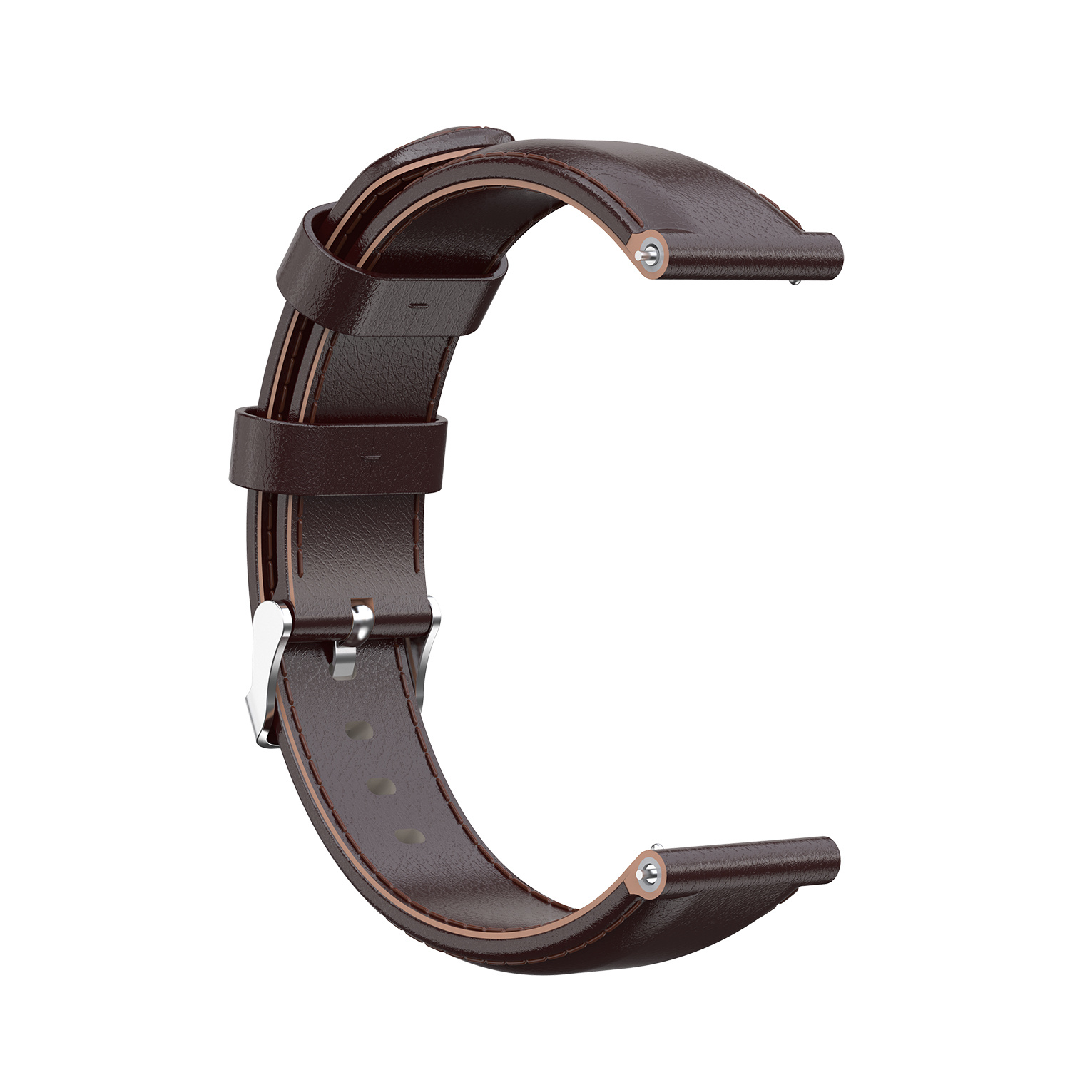 Garmin Vivoactive / Vivomove Leather Strap - Dark Brown