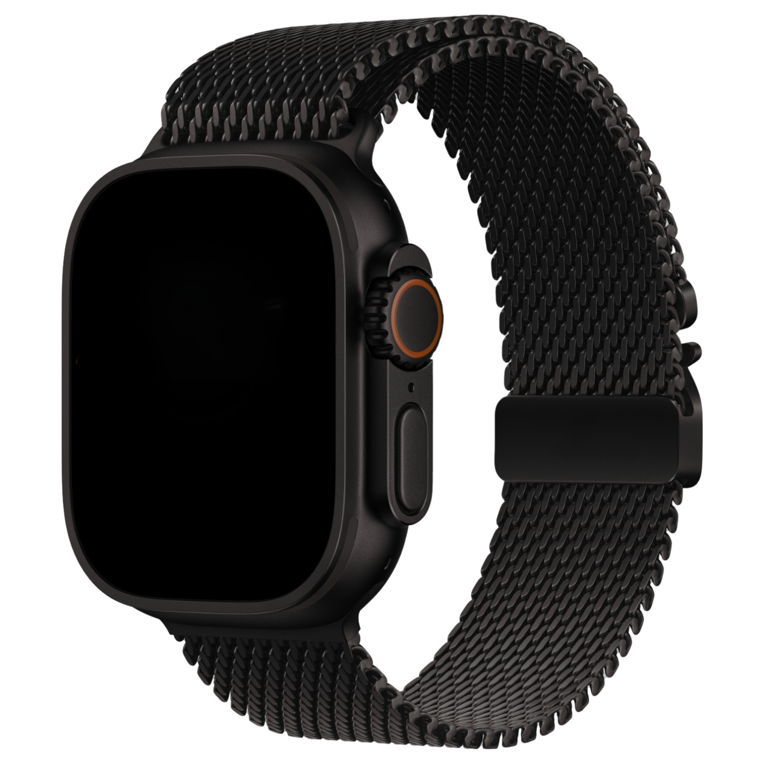 Apple Watch Milanese Buckle Loop Strap - Black Titanium