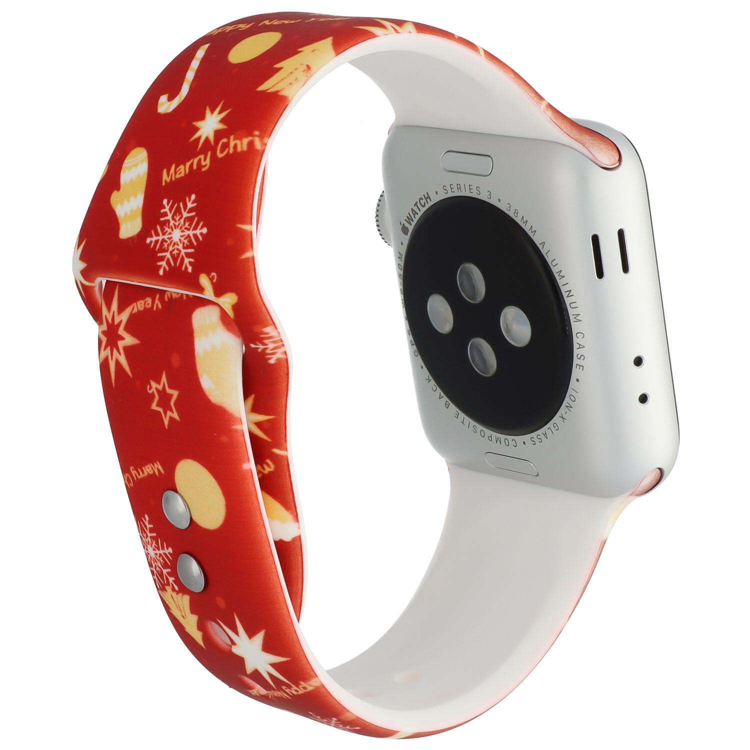 Apple Watch Print Sport Strap - Christmas Red