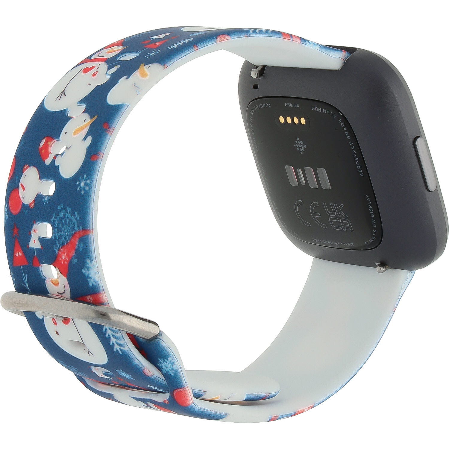 Fitbit Versa Print Sport Strap - Christmas Snowman Blue