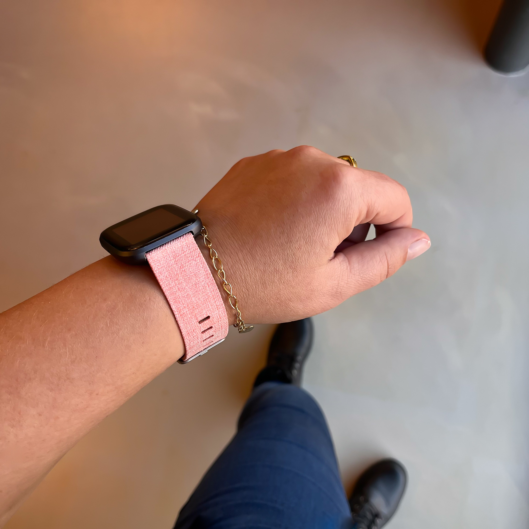 Fitbit Versa Nylon Buckle Strap - Orange