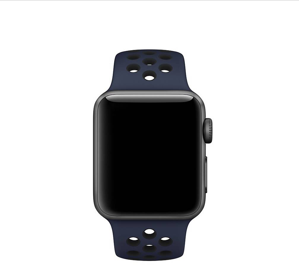 Apple Watch Double Sport Strap - Midnight Blue Black