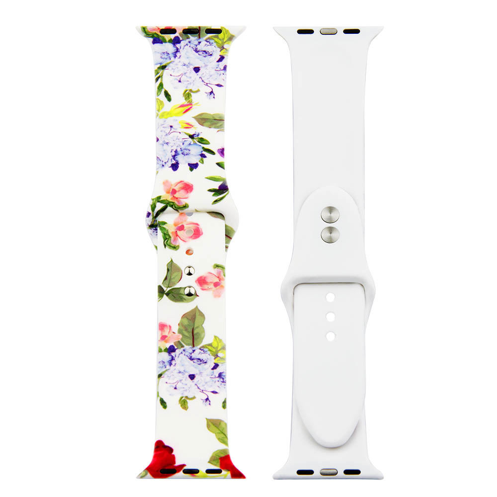 Apple Watch Print Sport Strap - Flowers