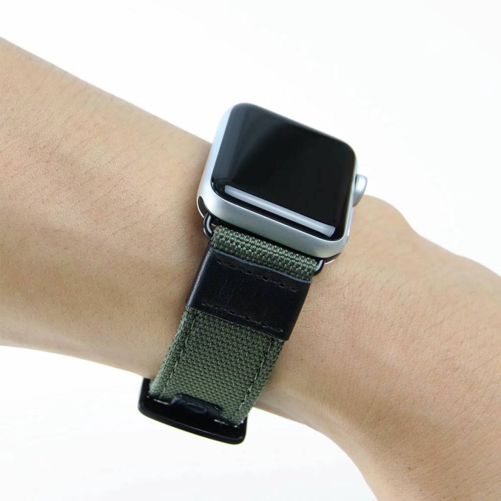 Apple Watch Nylon Military Strap - Green