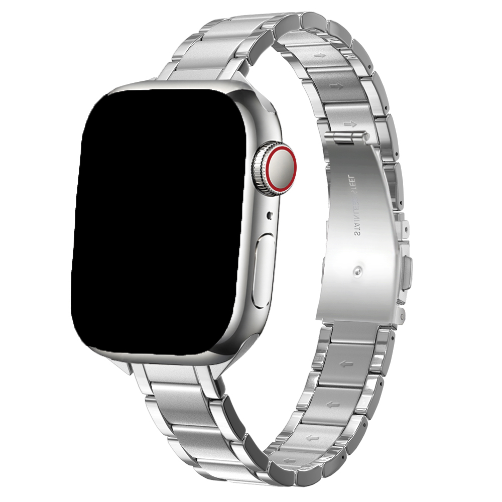 Apple Watch Thin Link Strap Noor - Silver