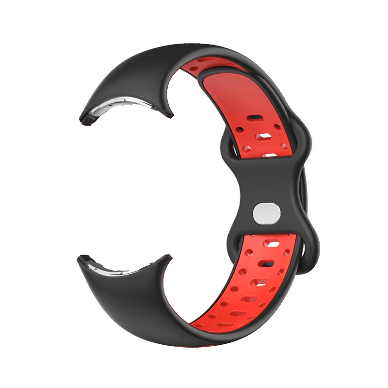 Google Pixel Watch Double Sport Strap - Black Red