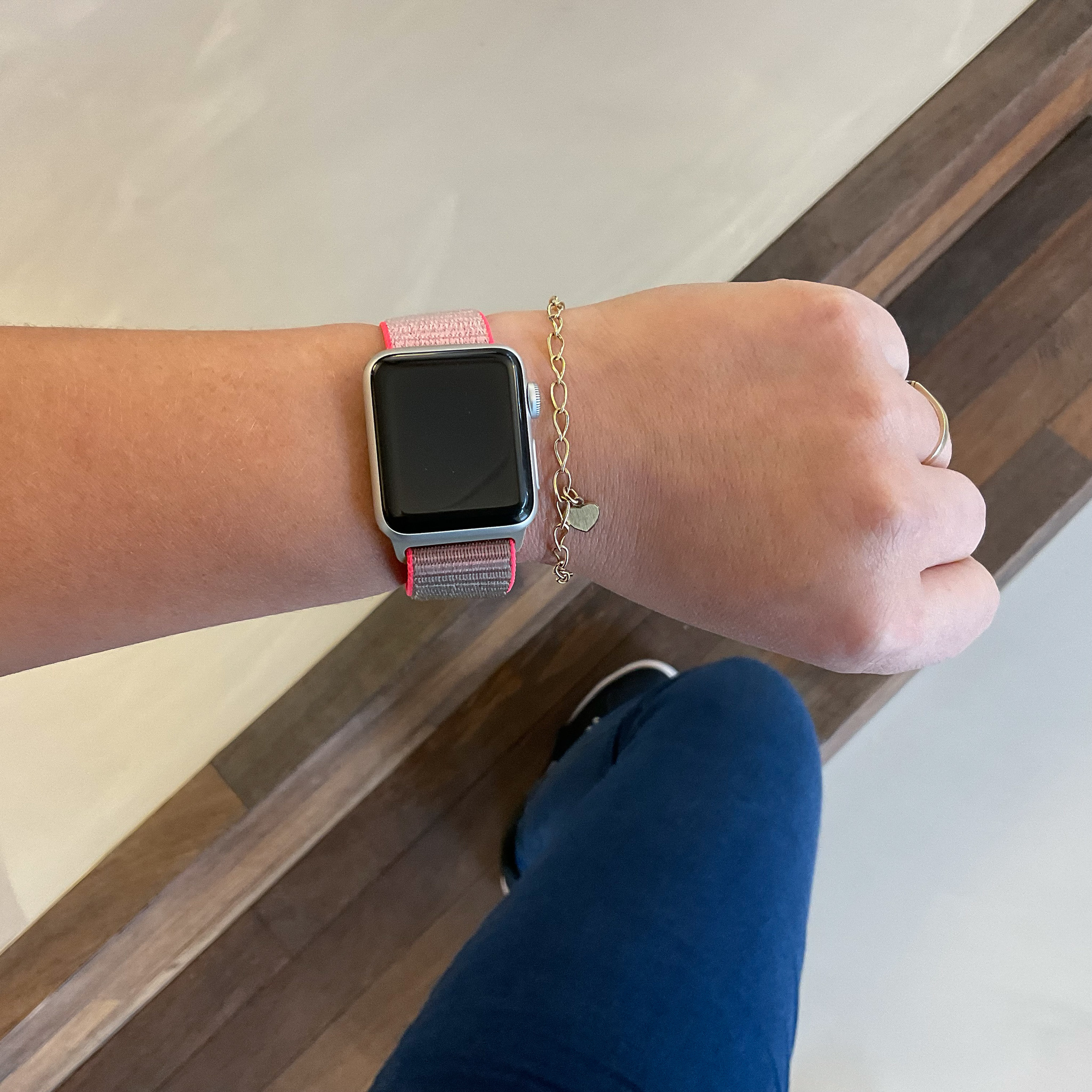 Apple Watch Nylon Sport Loop Strap - Neon Pink