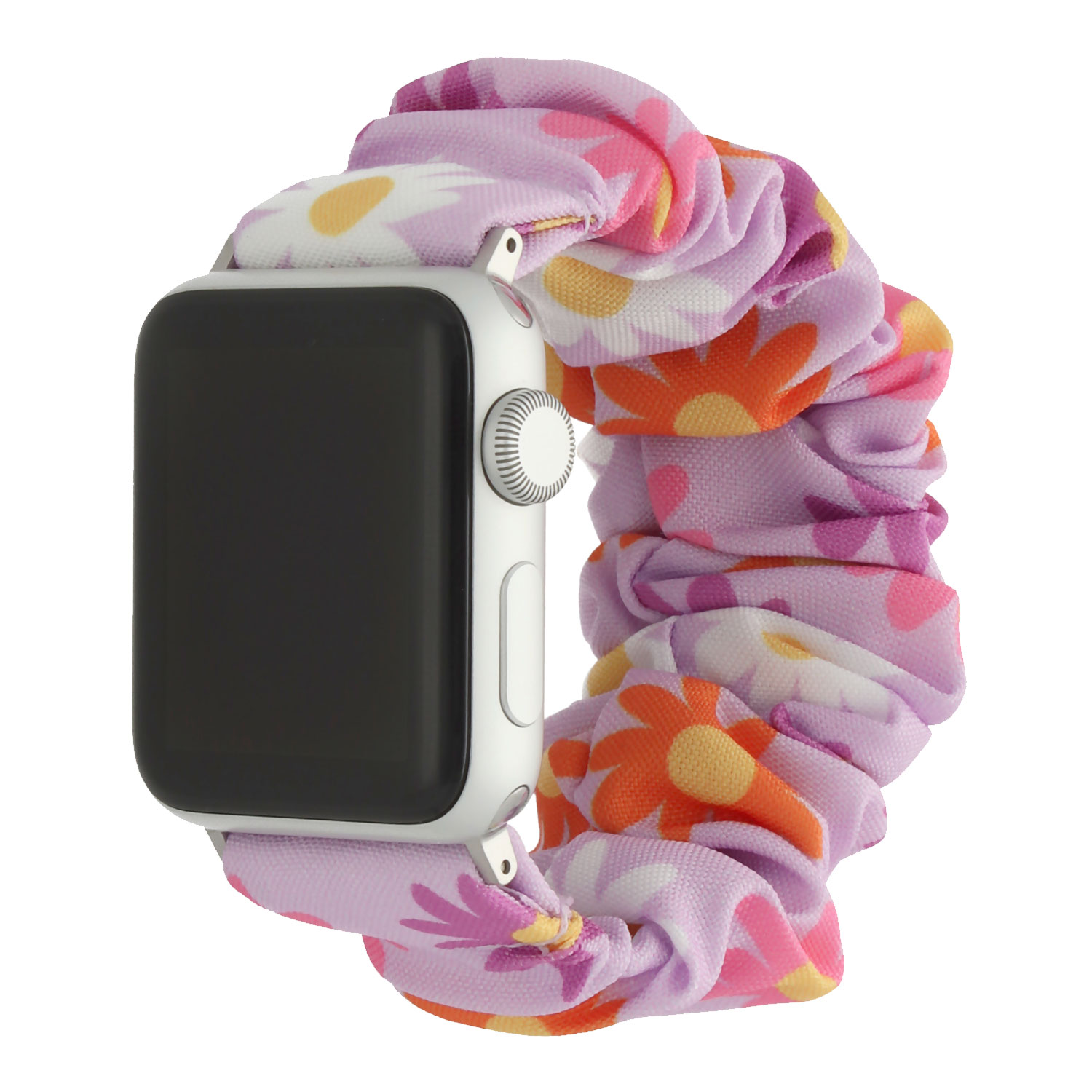 Apple Watch Nylon Scrunchie Strap - Flower Pink