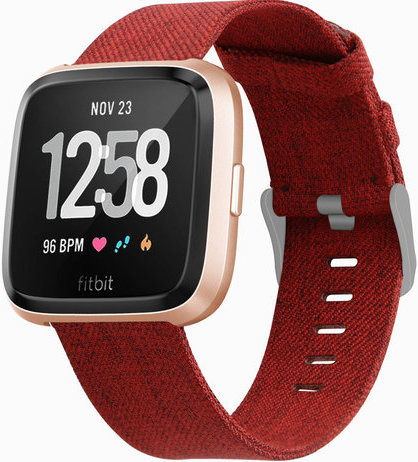 Fitbit Versa Nylon Buckle Strap - Red