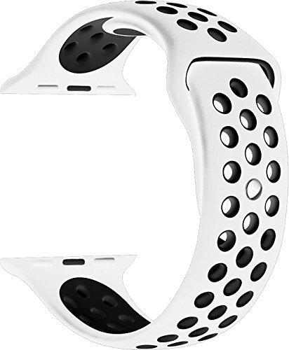 Apple Watch Double Sport Strap - White Black