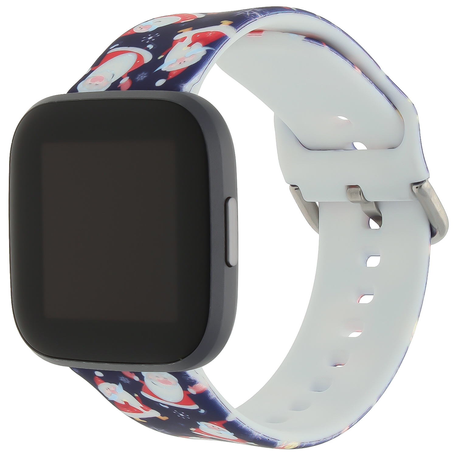 Fitbit Versa Print Sport Strap - Christmas Santa Dark Blue