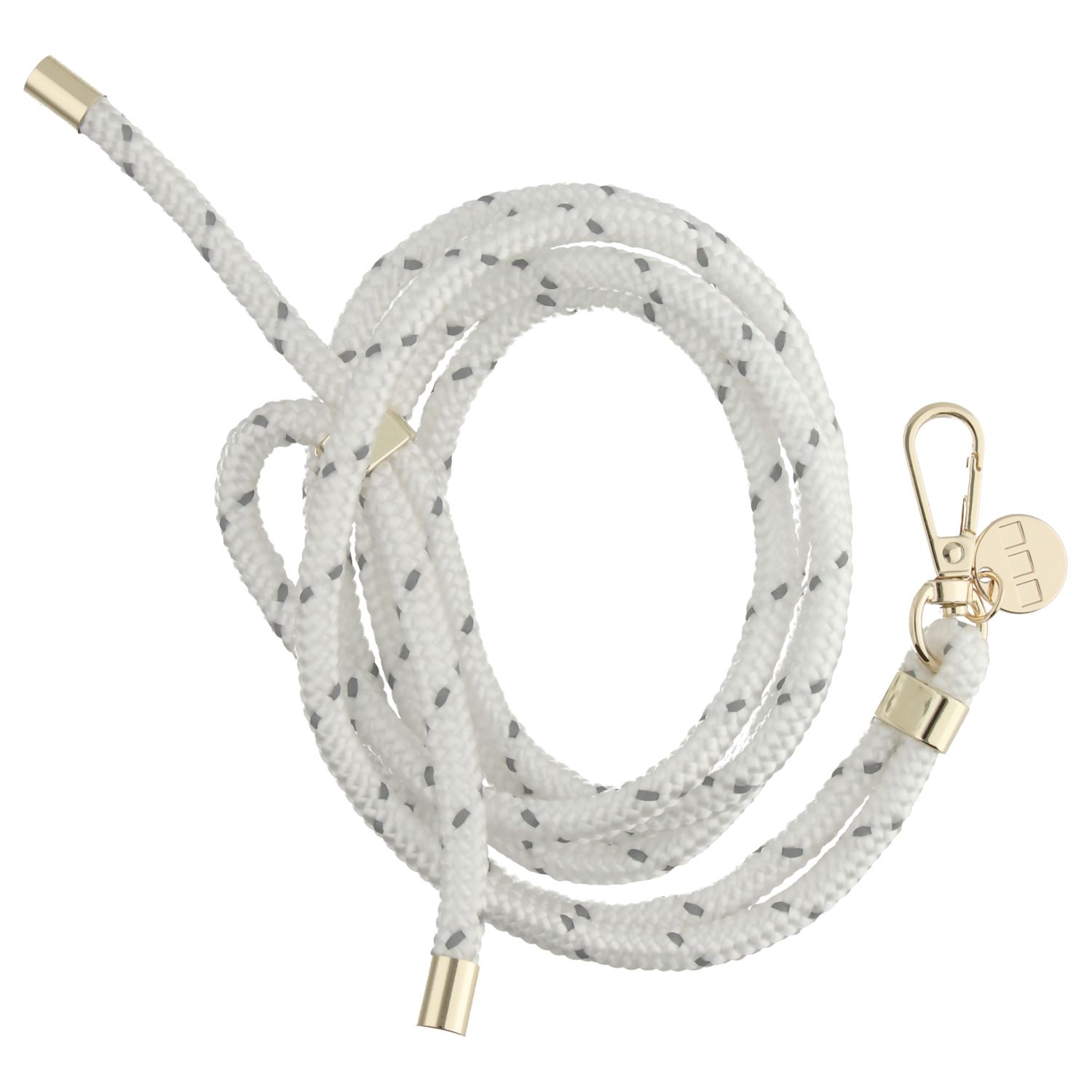 Cell phone chains Longa - white - gold