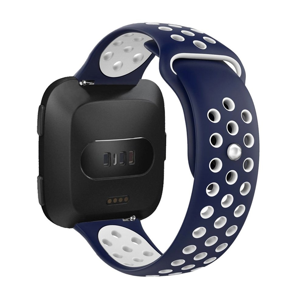 Fitbit Versa Double Sport Strap - Dark Blue White