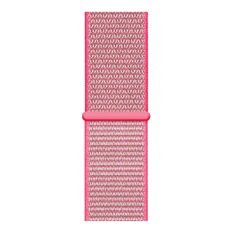 Apple Watch Nylon Sport Loop Strap - Pink Red