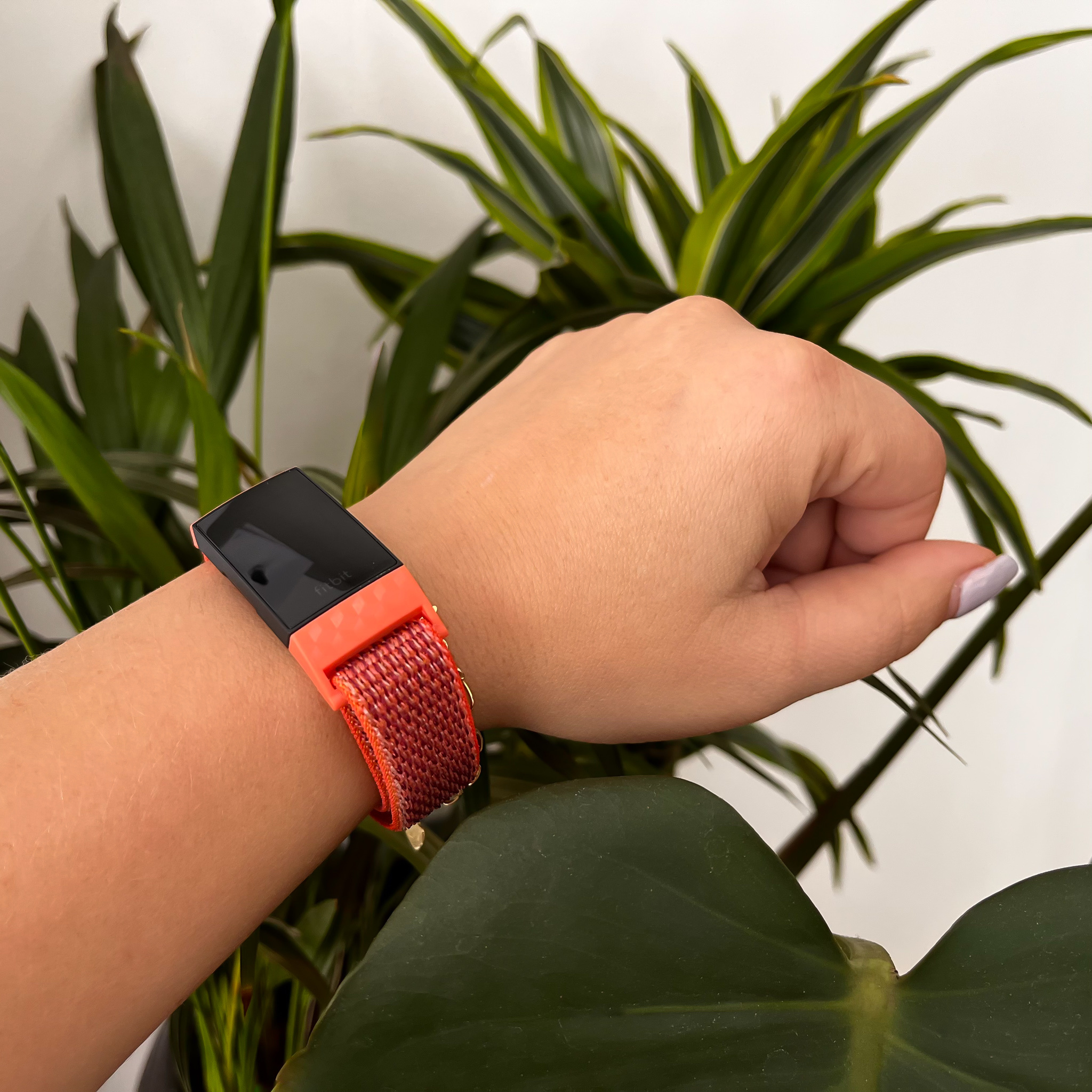 Fitbit Charge 3 &Amp; 4 Nylon Strap - Nectarine