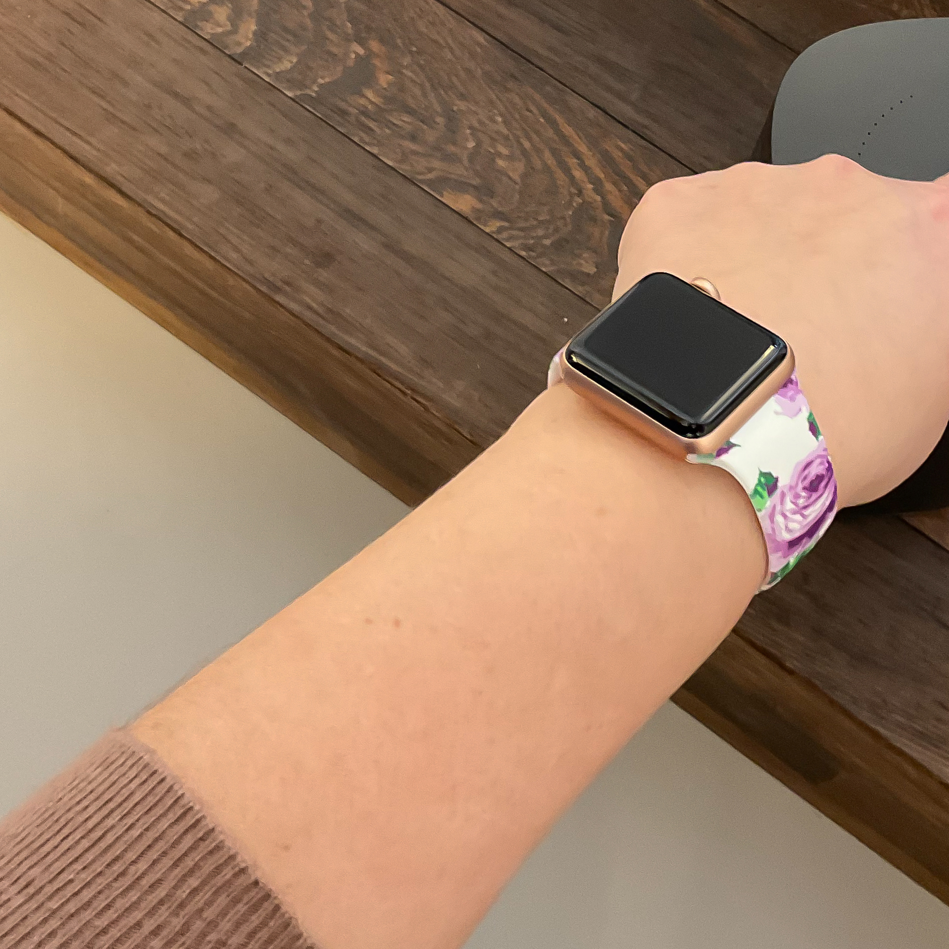 Apple Watch Print Sport Strap - Peony Pink