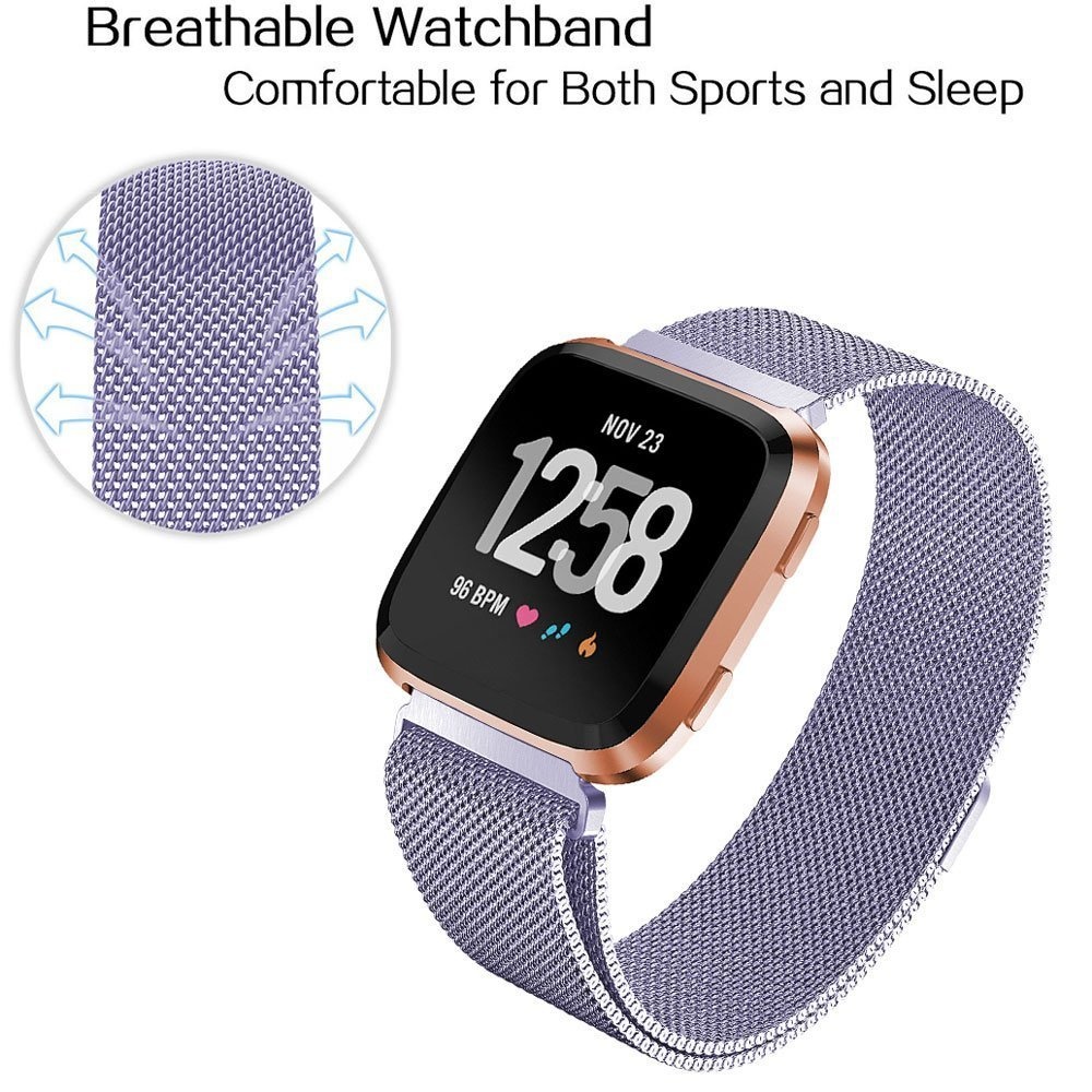 Fitbit Versa Milanese Strap - Lavender