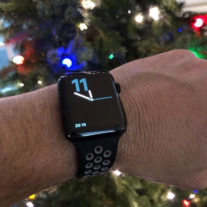 Apple Watch Double Sport Strap - Black Grey