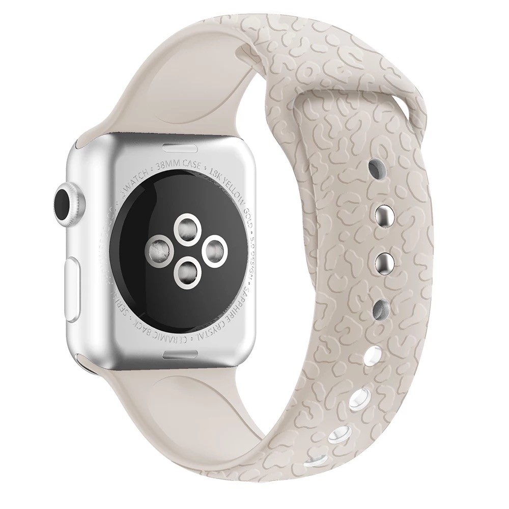 Apple Watch Print Sport Strap - Leopard Starlight